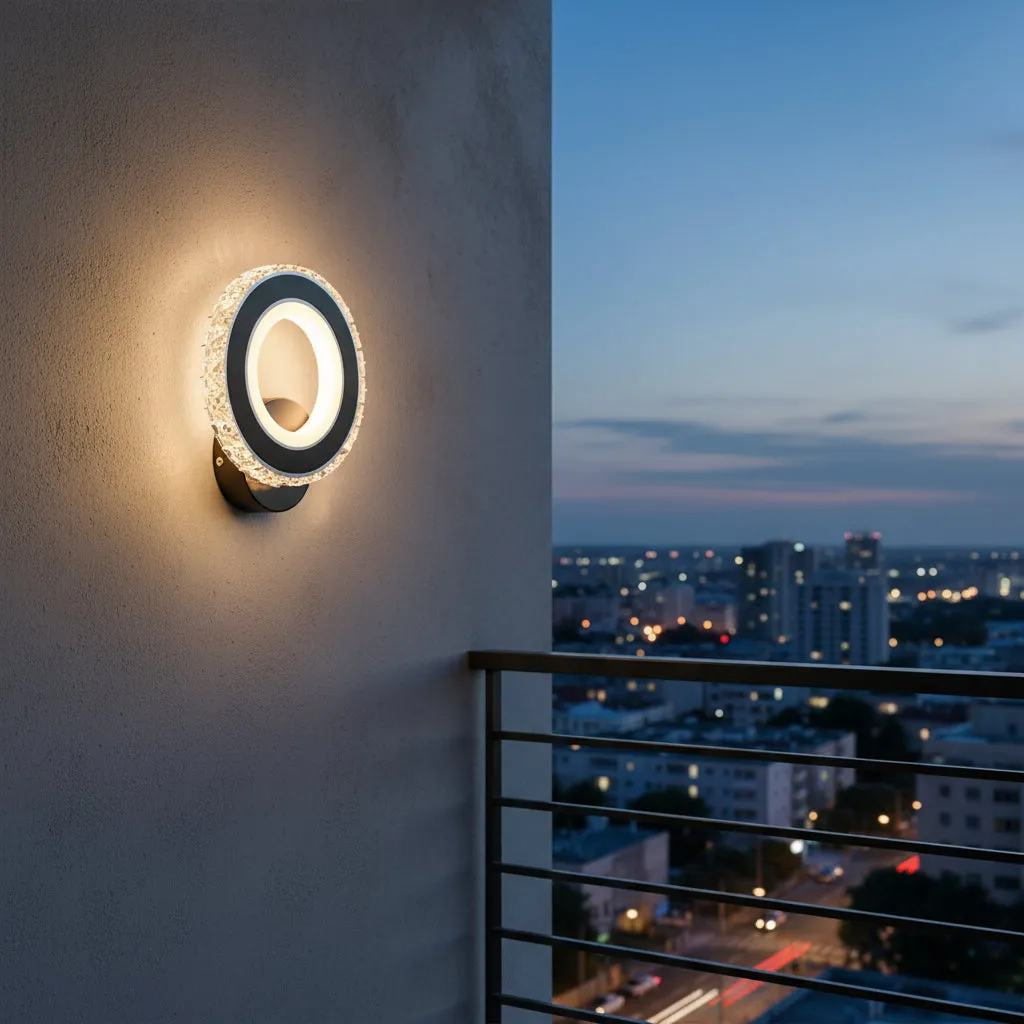 Alessandro Design Nova Rotonda aplică LED 16W neagră