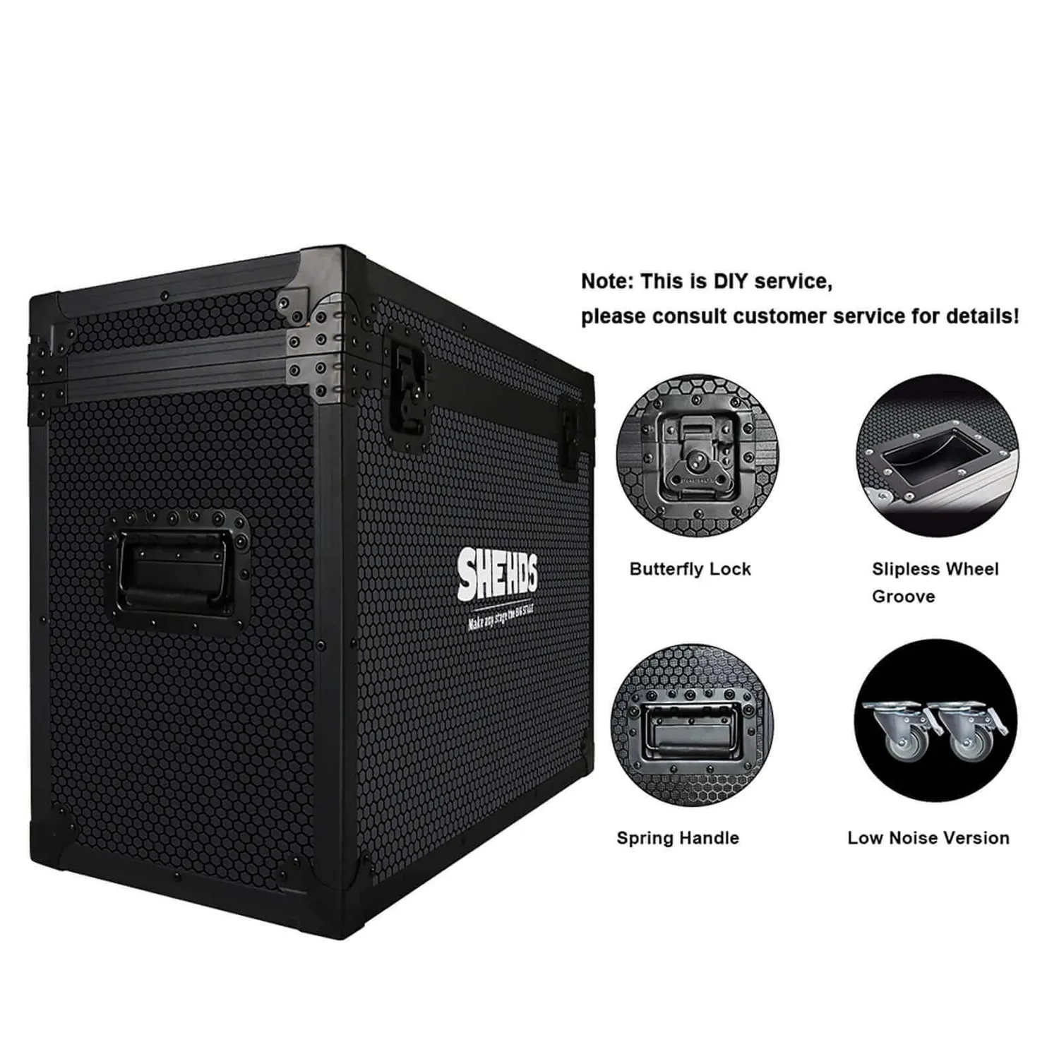 Shehds Leko 350W RGBW Proiector Profil Zoom Scena
