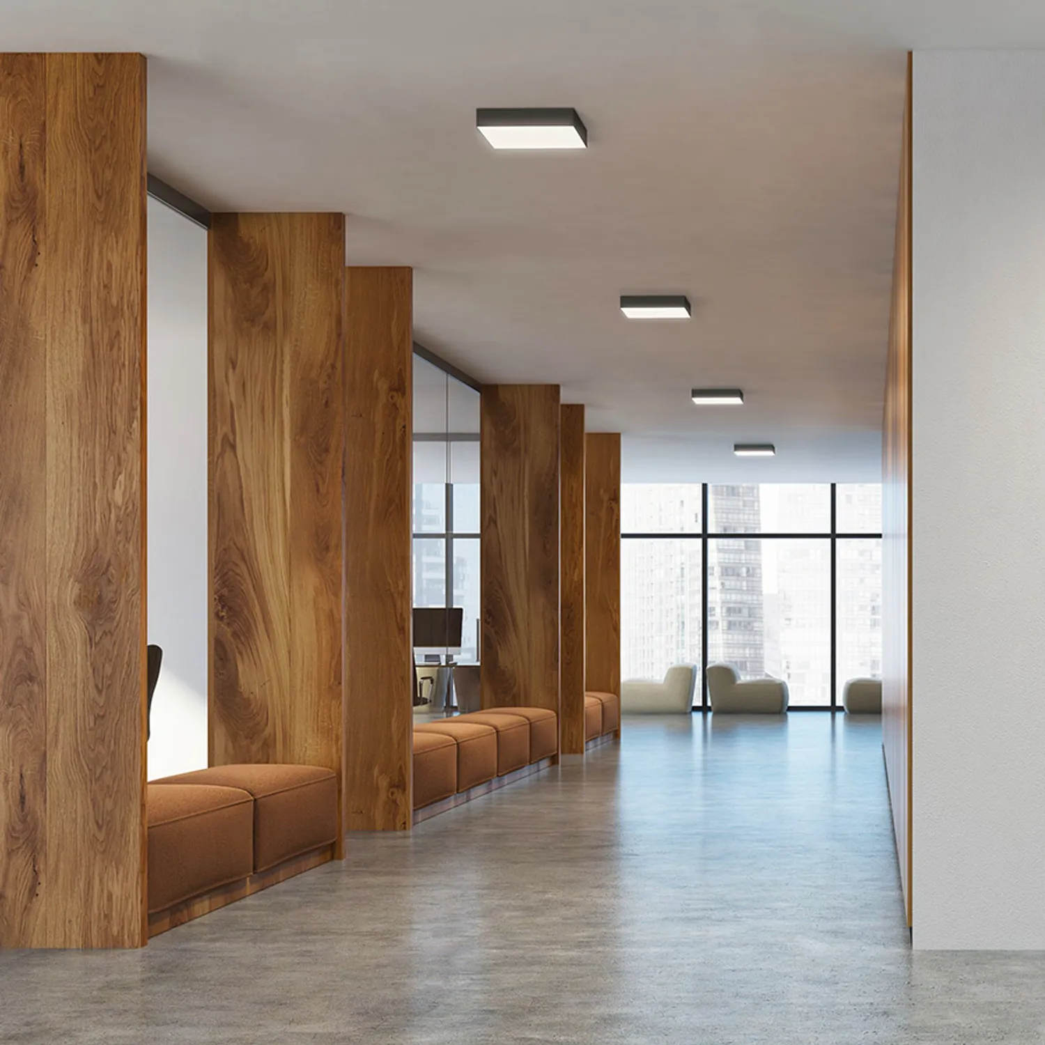 Rendl Larisa SQ 30 plafoniera LED neagra dimabila 3CCT