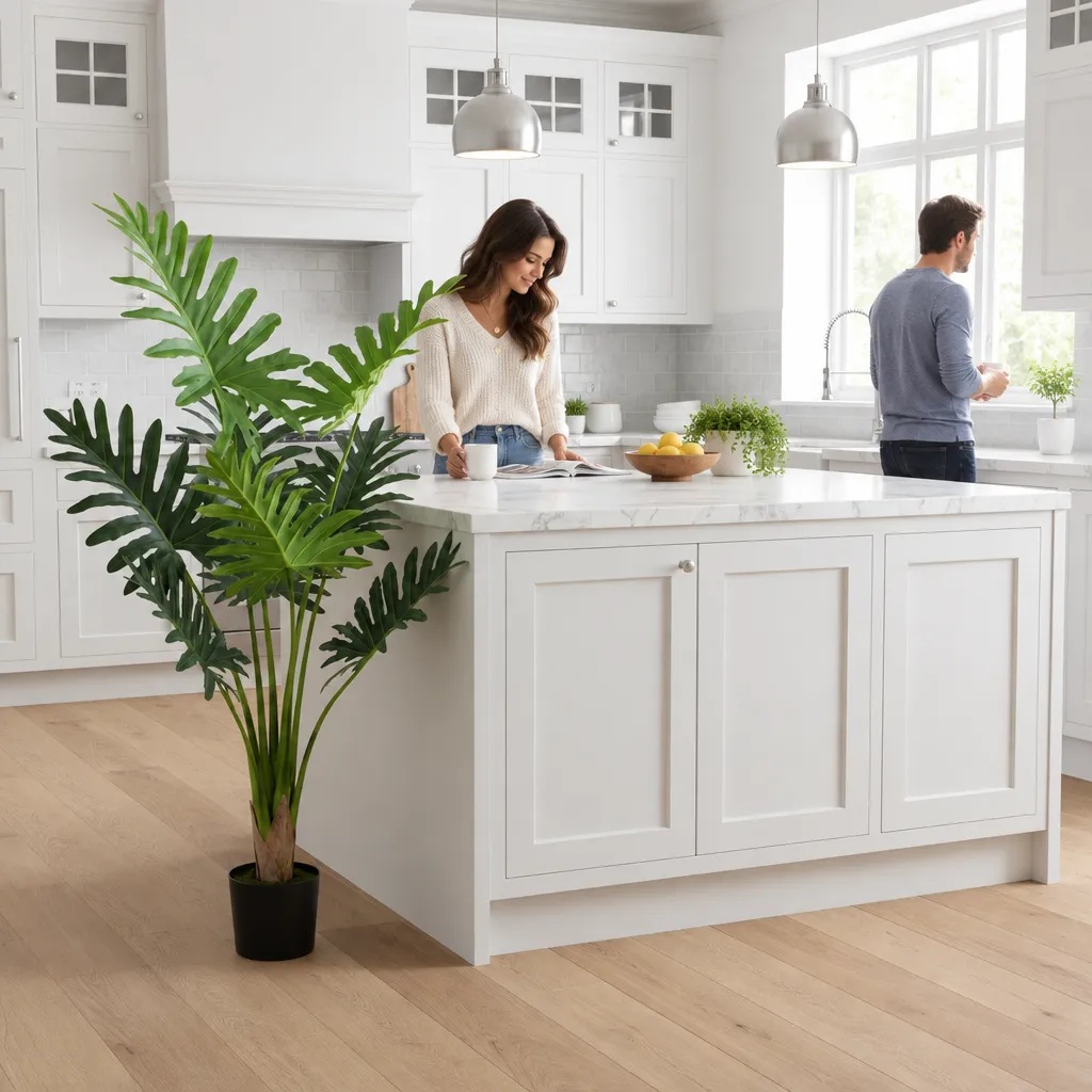 Alessandro Design planta artificiala filodendron 140 cm verde