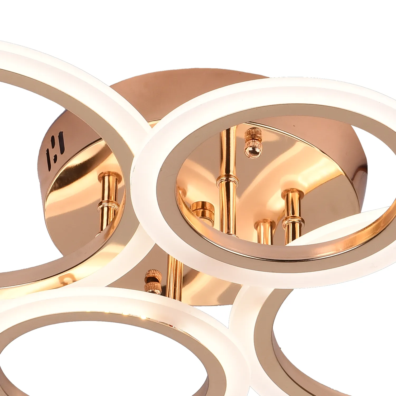 Alessandro Design Betty lustra LED 43W aurie 4 cercuri