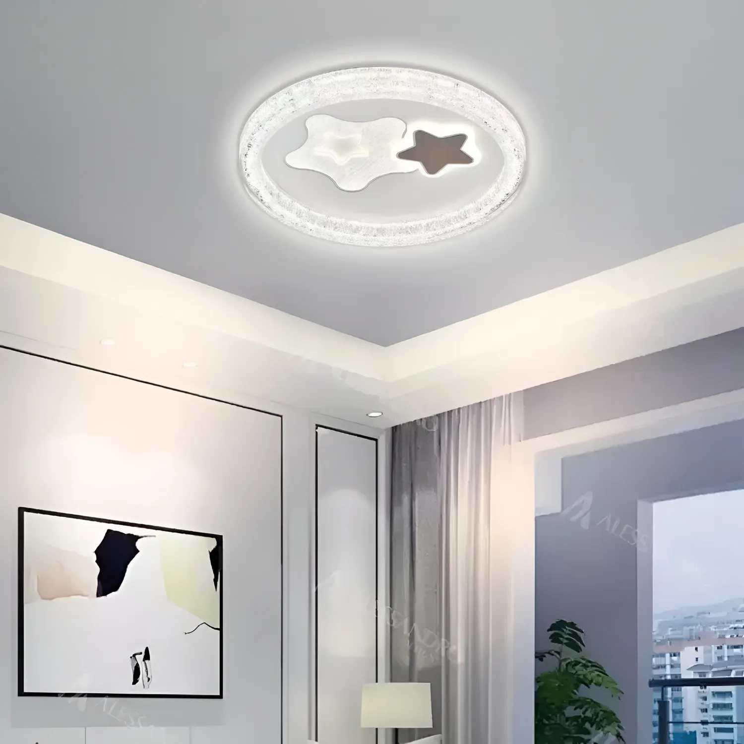 Alessandro Design SKYForma Nexen lustra LED 61W neagra