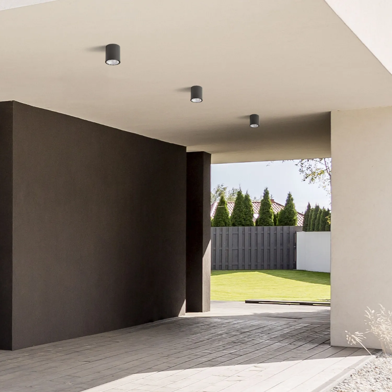 Rendl Kornelia 10 plafoniera LED neagra exterior