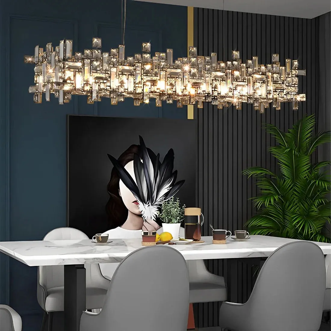 Alessandro Design Nexora Regalis 10xE14 candelabru cristal 78cm