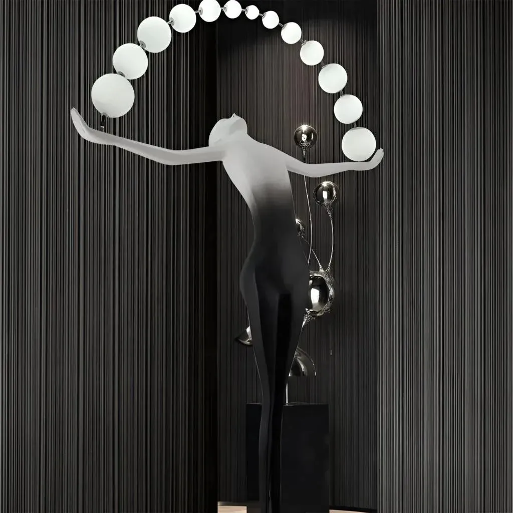 Alessandro Design Amato lampadar LED negru 24W