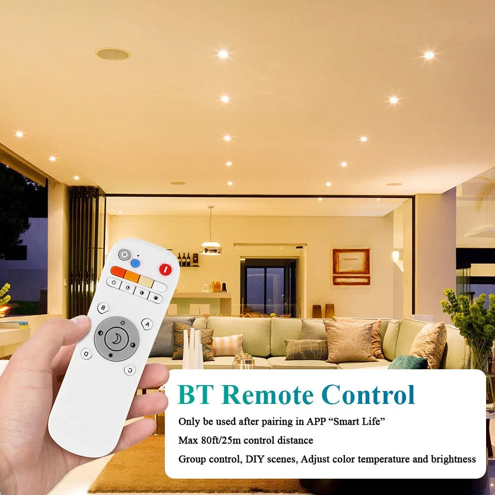 Ustellar Slim 6 inch spot LED incastrat 8 buc alb reglabil