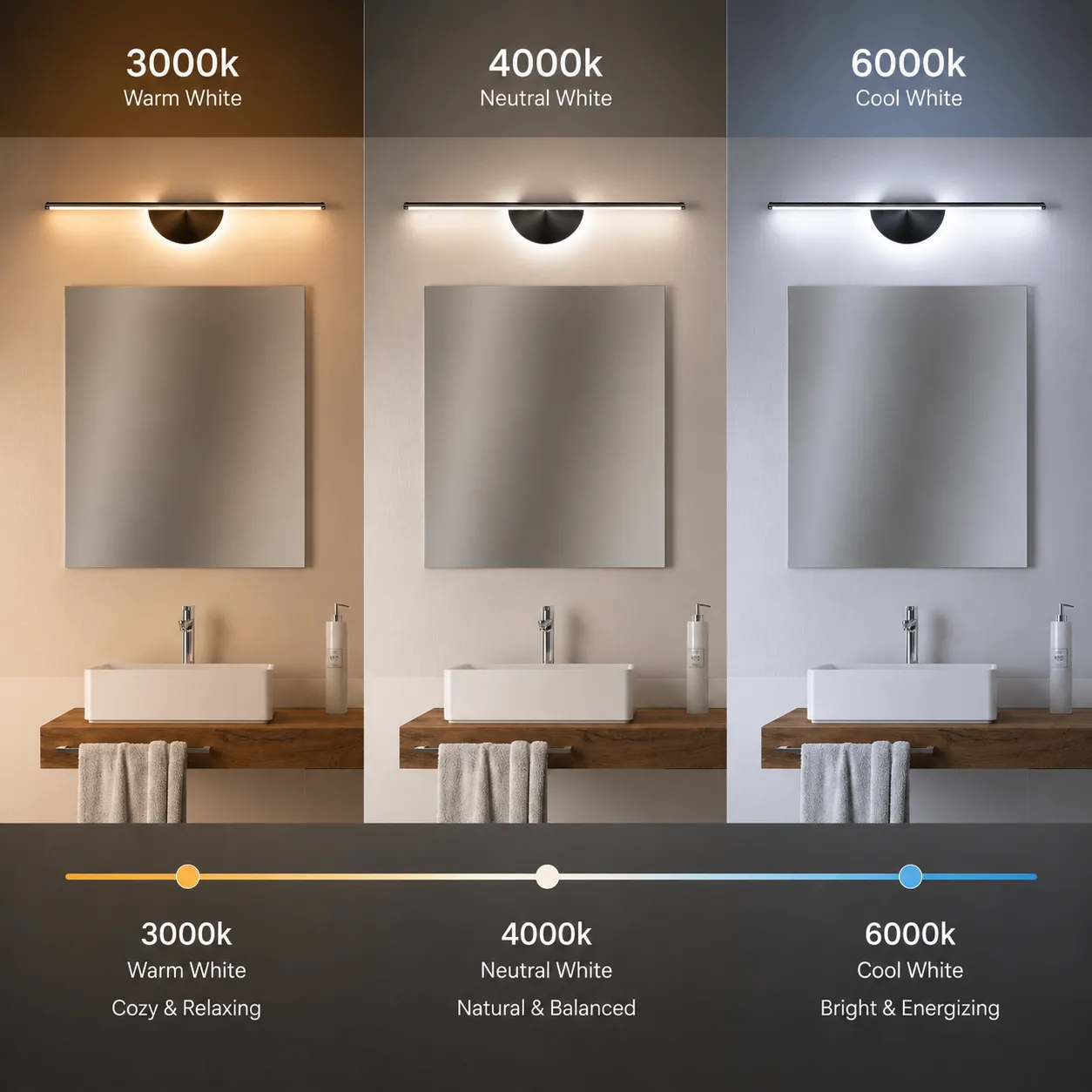 Alessandro Design Baram aplica perete LED 60cm neagra