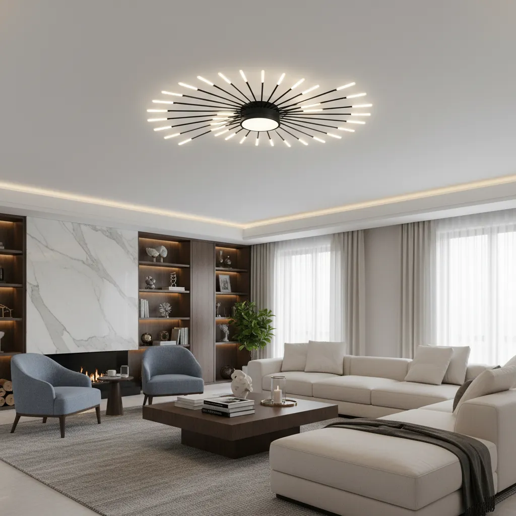 KALESA Grande Supremo lustra LED 130 cm alba 42W