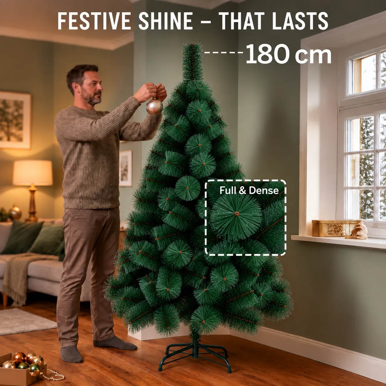 Alessandro Design Maniitsoq brad artificial 180cm verde 220 varfuri