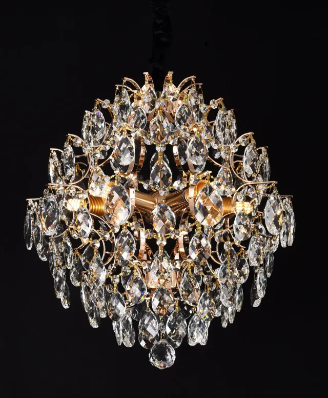 Alessandro Design Crystara Nobile candelabru cristal 40cm auriu