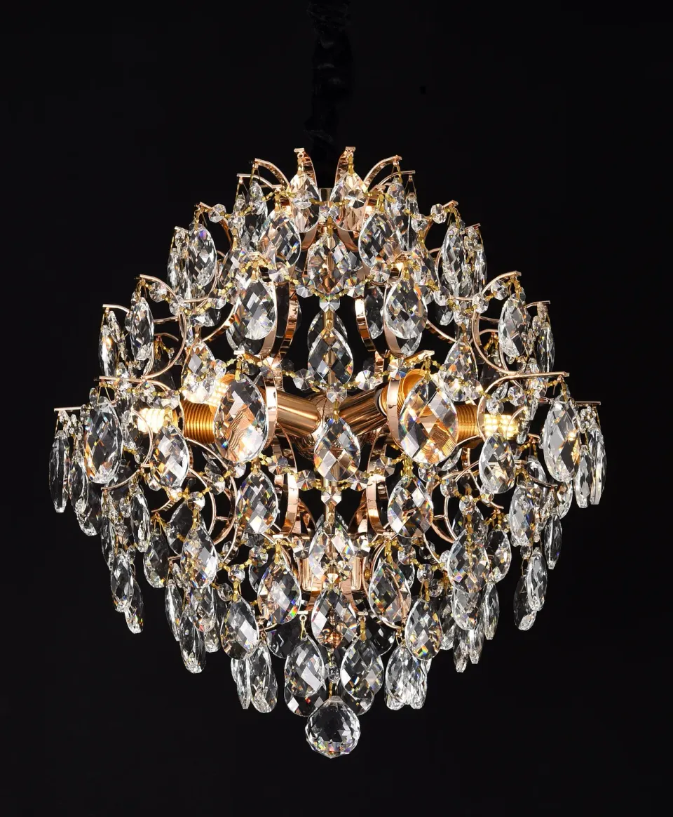 Alessandro Design Crystara Nobile candelabru cristal 40cm auriu