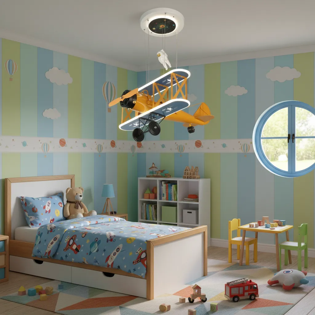 Alessandro Design AVION 80W lustra LED avion copii