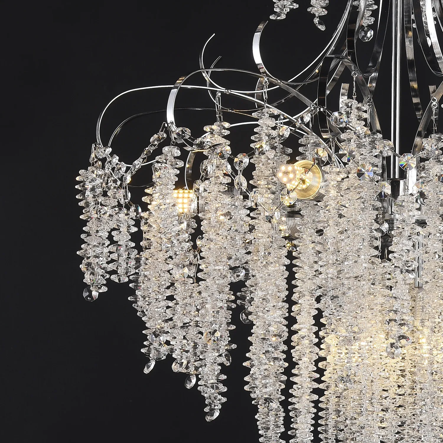 Alessandro Design PUBU Elegance candelabru cristal 50cm 5xE14 crom