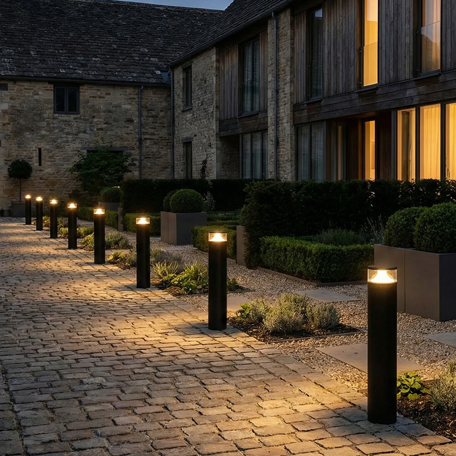 Rendl Brenda 60 stalp exterior LED negru pentru gradina
