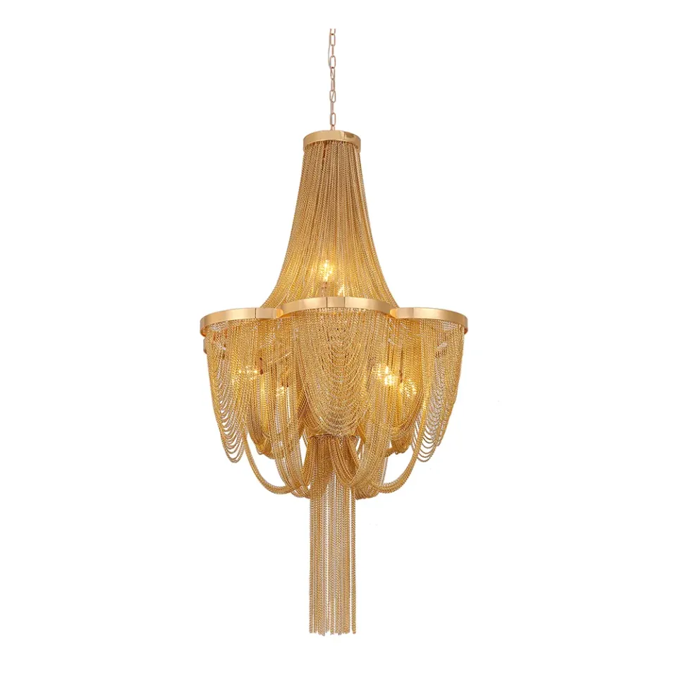 Alessandro Design candelabru 8xE14 MD9010/680GD auriu 68cm