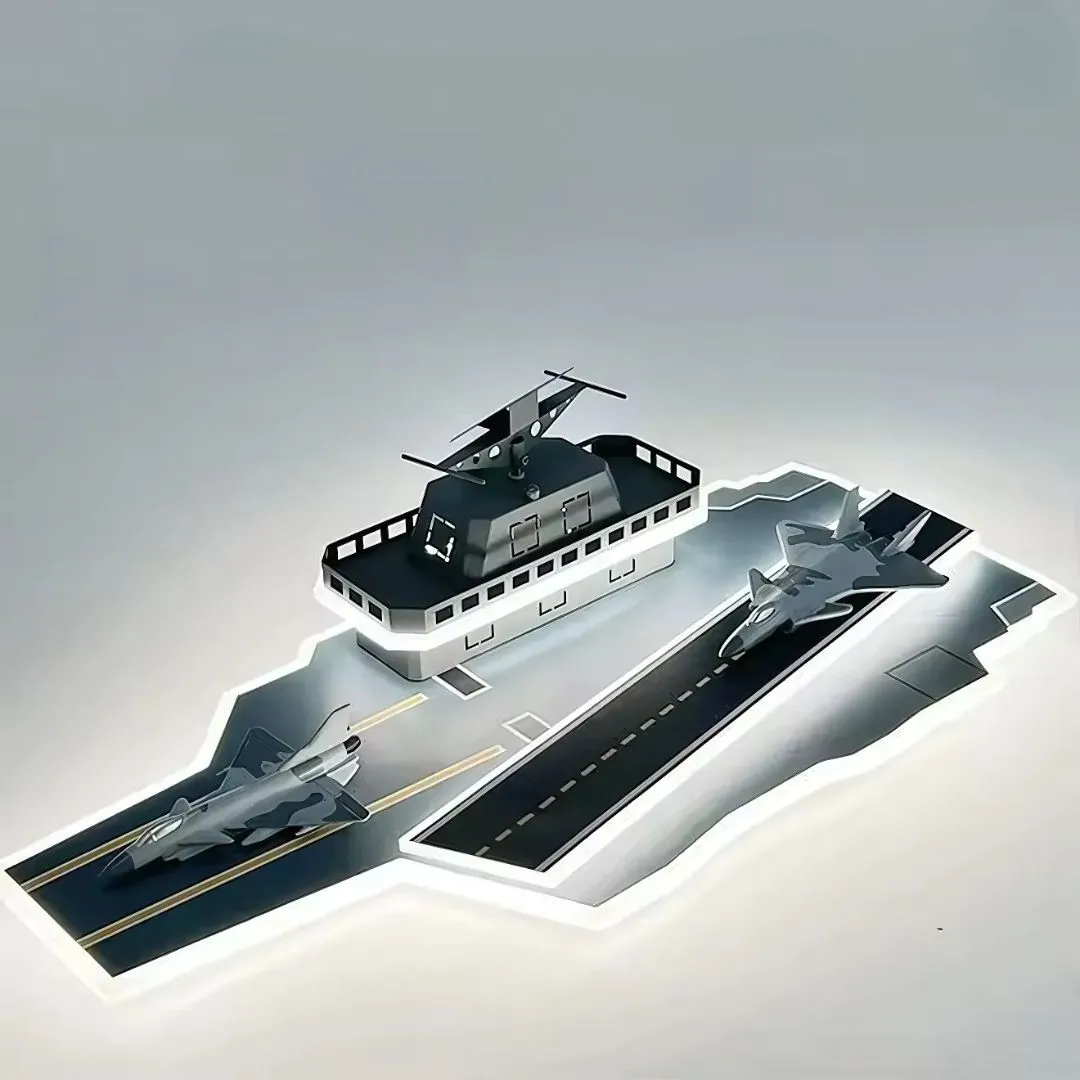 Alessandro Design Portavion Fighter lustra LED copii avion 128W