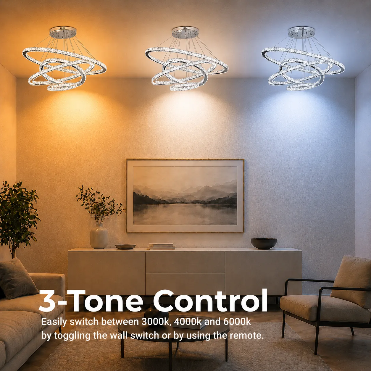Alessandro Design PRISM Luminis candelabru LED 210W 4 cercuri