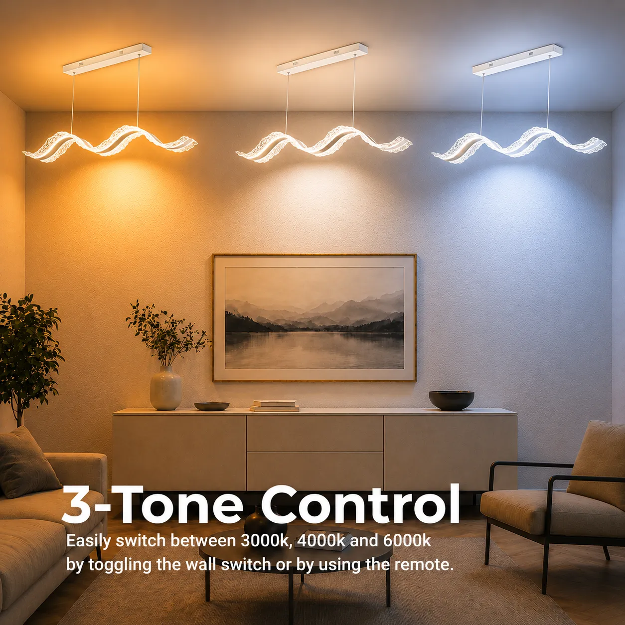 Alessandro Design AMI lustra LED suspendata 78W alba liniara