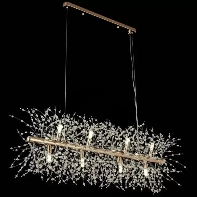 Alessandro Design Lachlan candelabru cristal auriu 8xG9