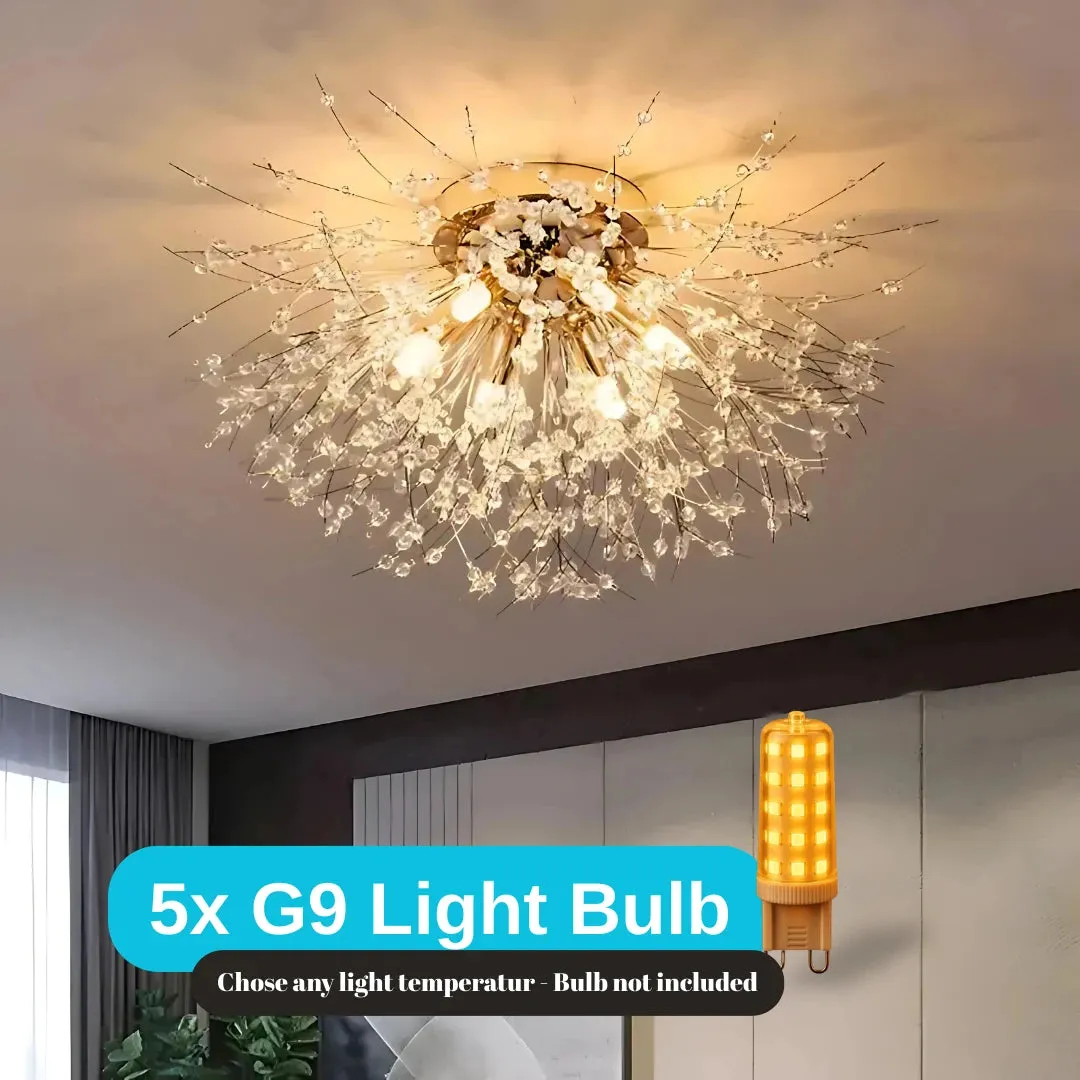 Alessandro Design Rondo Vivace candelabru cristal 5xG9 auriu