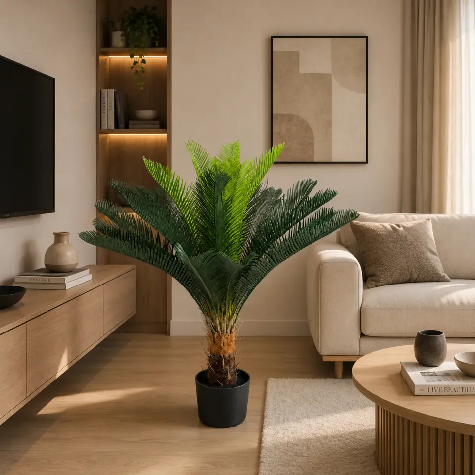 Alessandro Design palmier artificial verde 95cm cu ghiveci 18 frunze