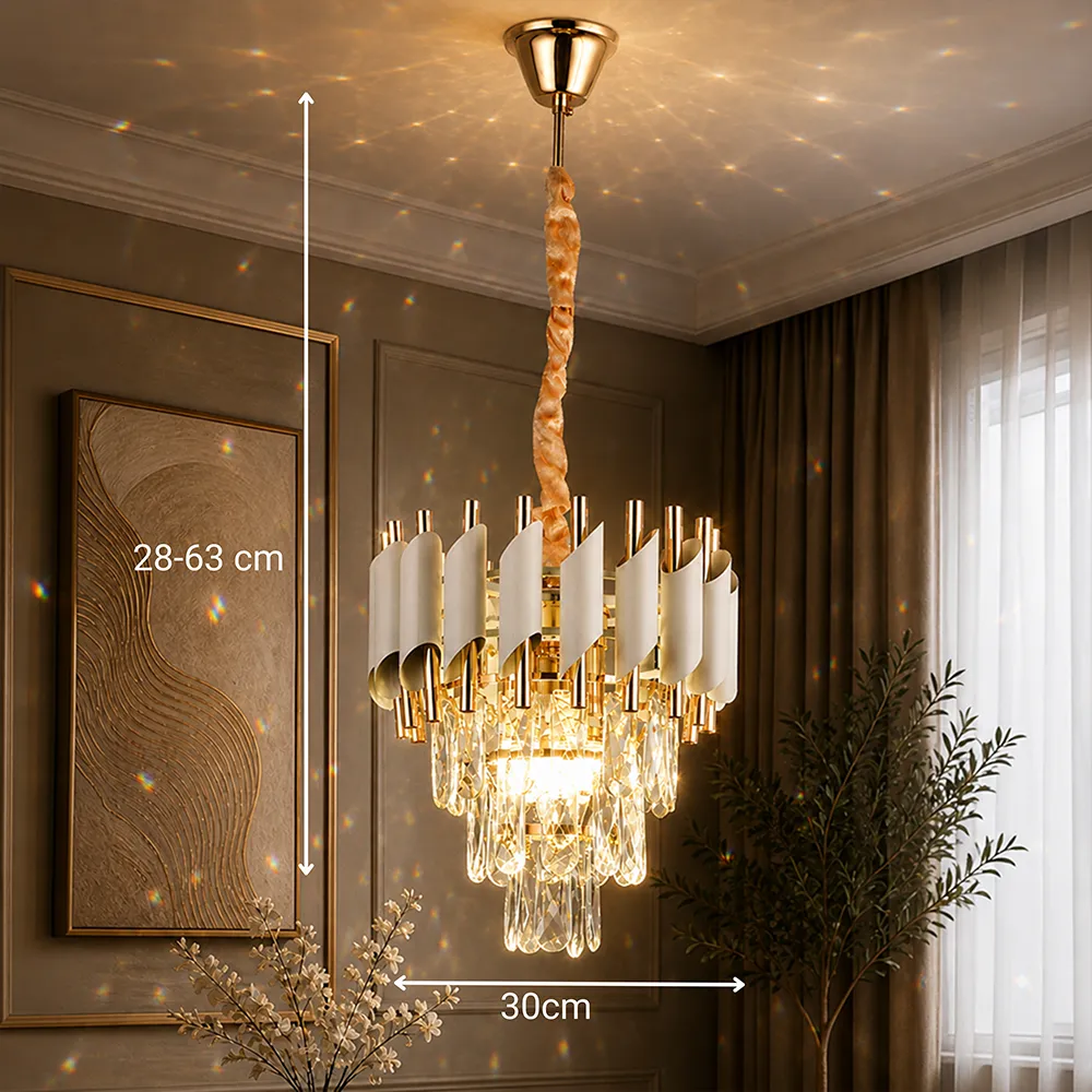 Alessandro Design VERSAILLES Petito candelabru 3xE14 auriu 30cm
