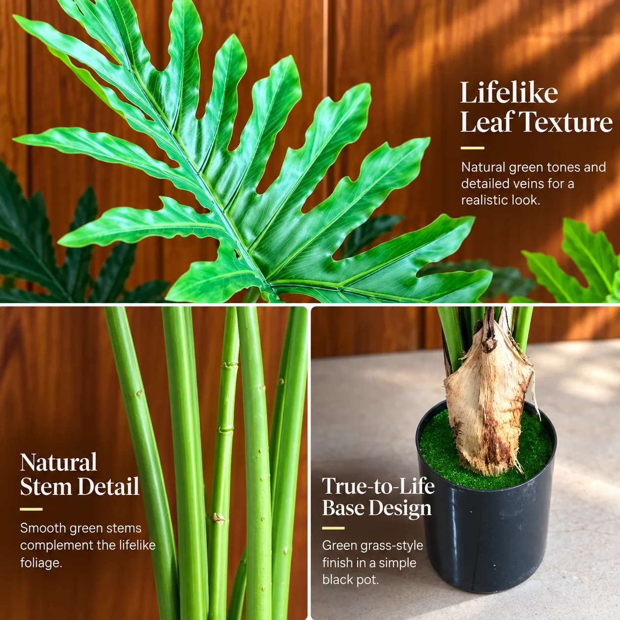 Alessandro Design planta artificiala filodendron 140 cm verde