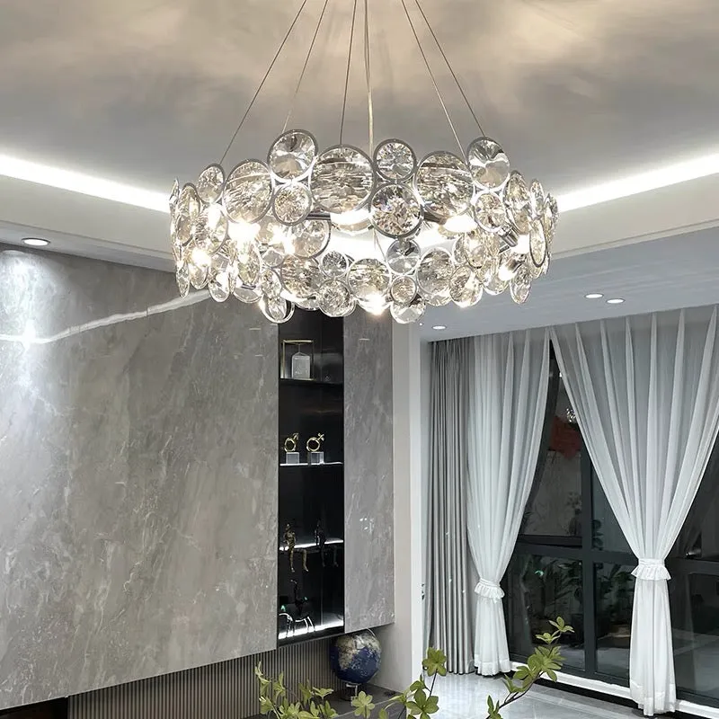 Alessandro Design Angelica candelabru cristal 6xE14 argintiu 49 cm