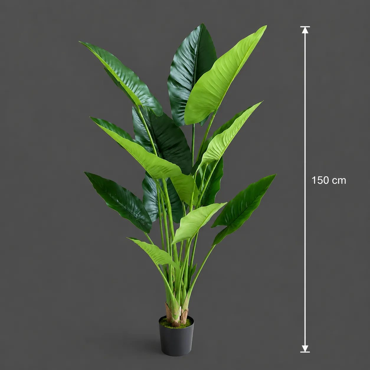 Alessandro Design Alocasia planta artificiala 150cm verde 12 frunze