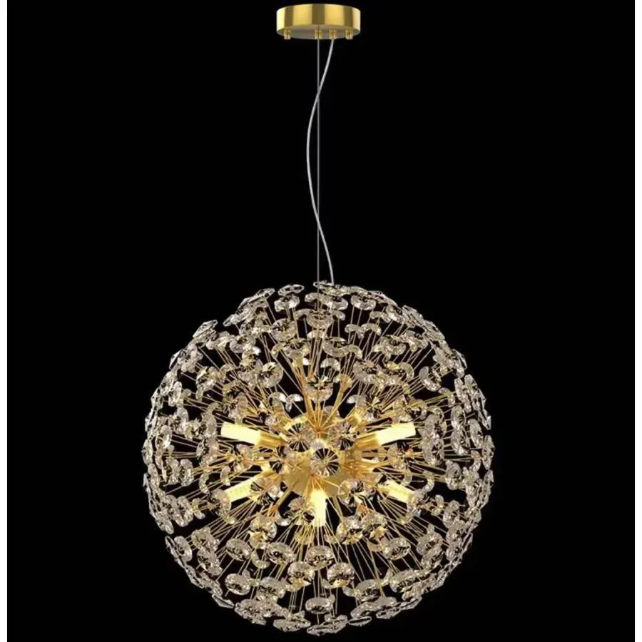 Alessandro Design Khujant 40cm candelabru cristal auriu
