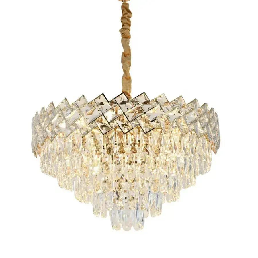 Alessandro Design Joel candelabru cristal auriu 10xE27