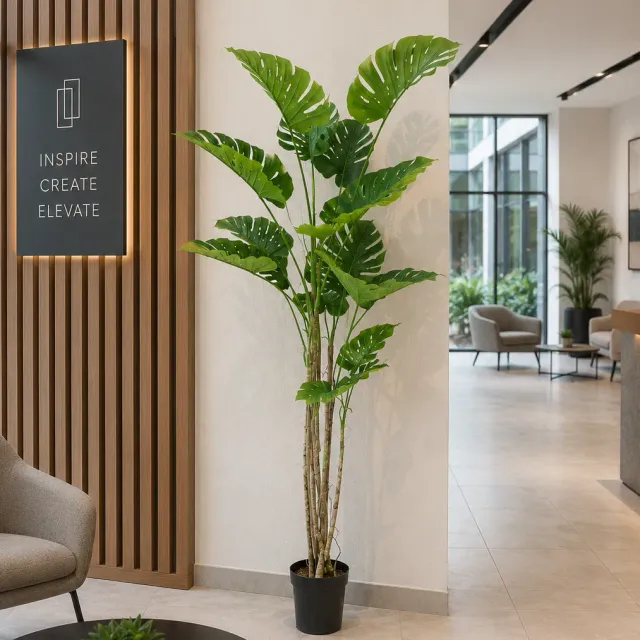 Alessandro Design Monstera plantă artificială verde 190cm 12 frunze
