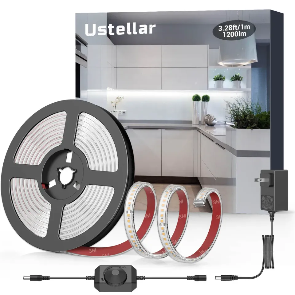 Ustellar banda LED alba exterior IP65 5m lumina rece