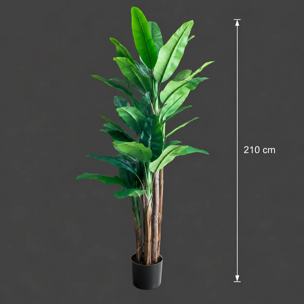 Alessandro Design Bananier planta artificiala 210cm verde 31 frunze