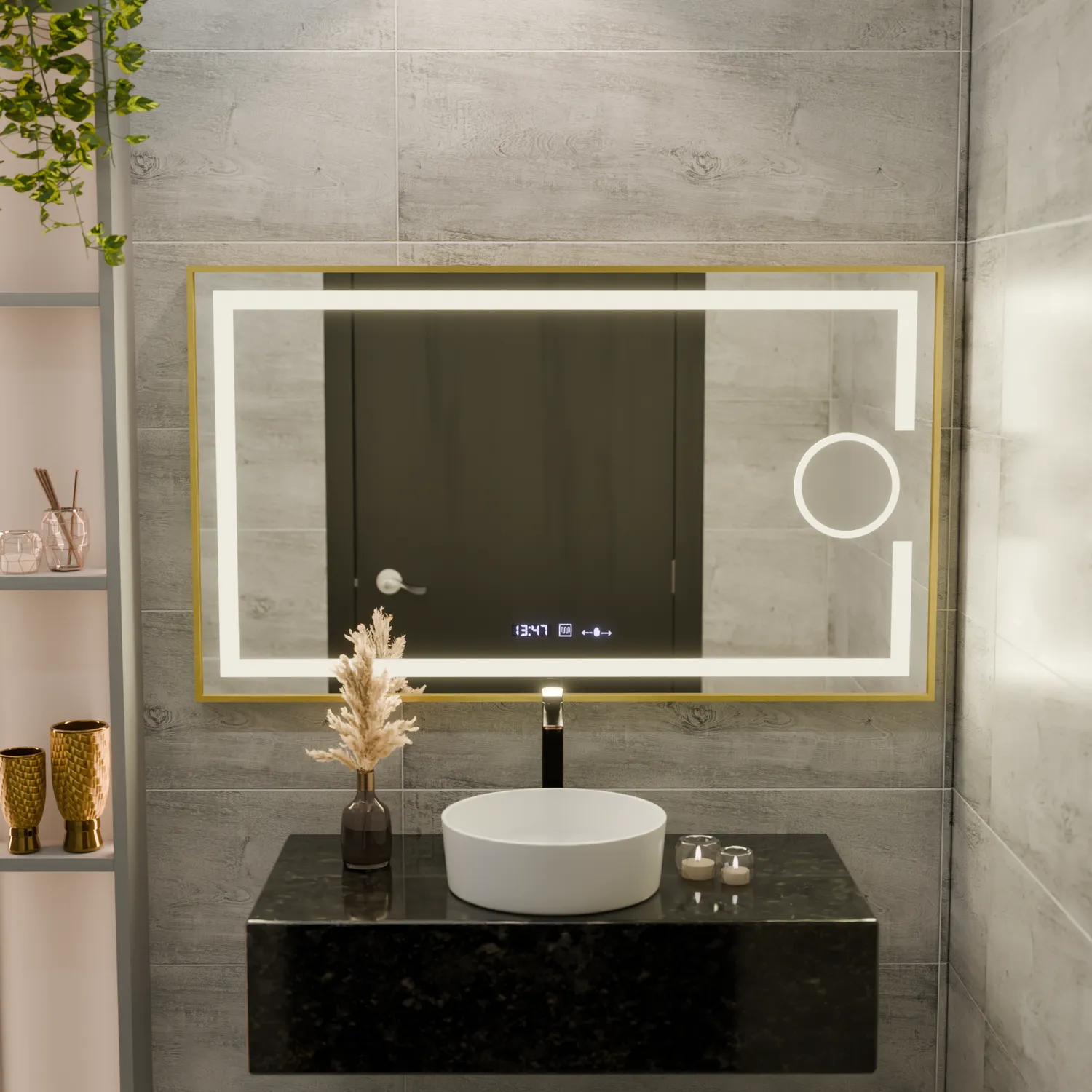 Alessandro Design Eclat MotionGlow Marcello oglinda LED 120x80 lupa