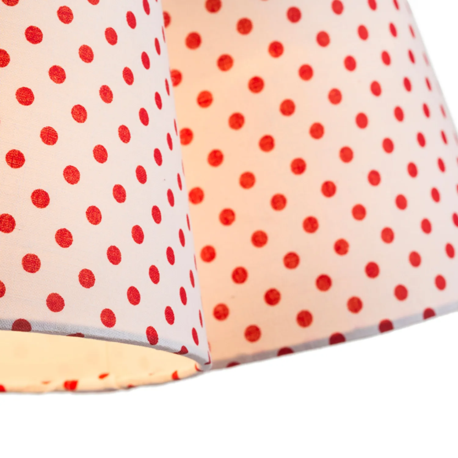 Rendl Light Studio Nancy pendul textil 3xE14 alb roșu