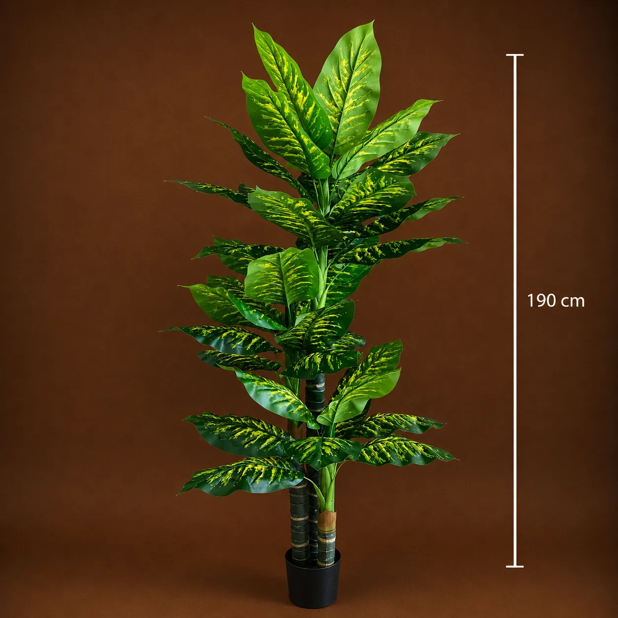 Alessandro Design Dieffenbachia plantă artificială 190 cm verde