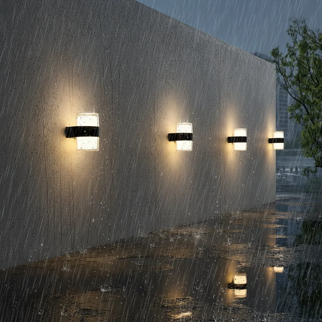 Alessandro Design MIRA aplica exterior LED 9W neagra 2 surse