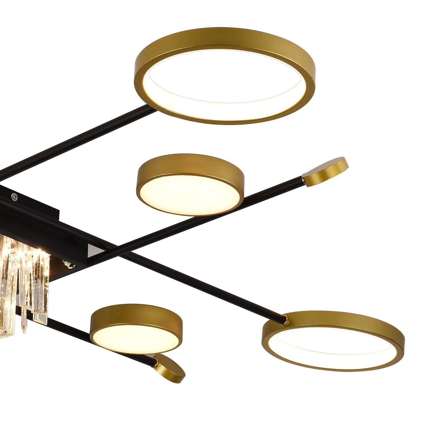 Alessandro Design Guida lustra LED 48W negru-auriu