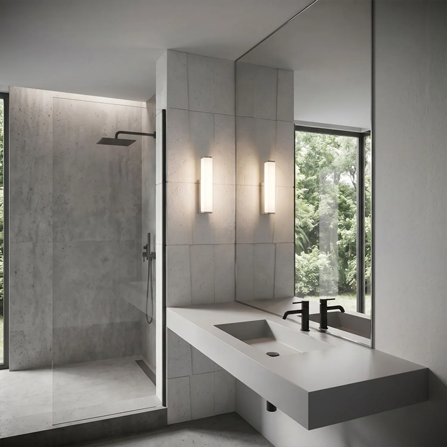 Rendl Light Studio Allan aplica perete LED crom baie