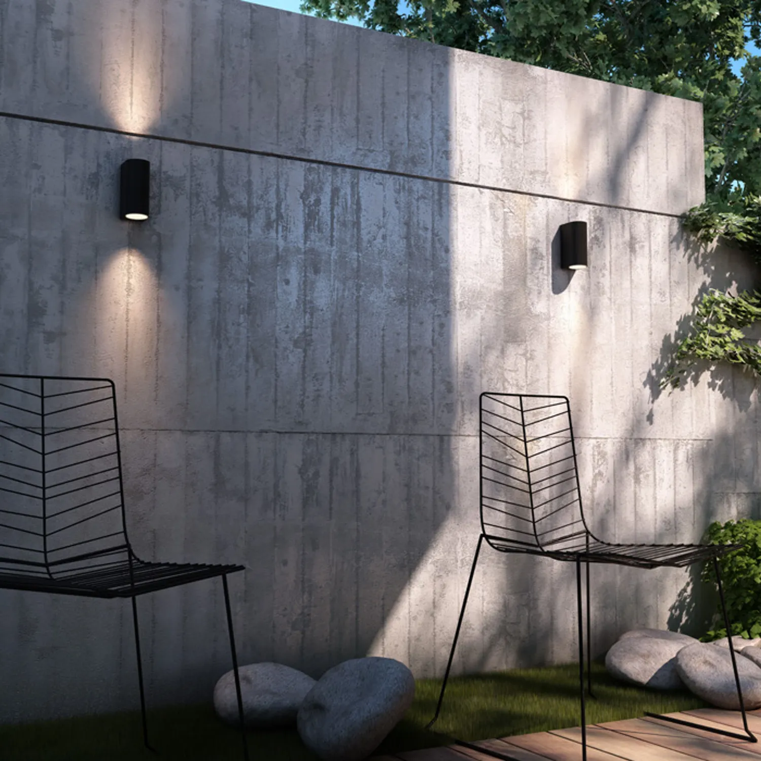 Rendl Light Studio Zack II aplica exterior antracit 2x3W
