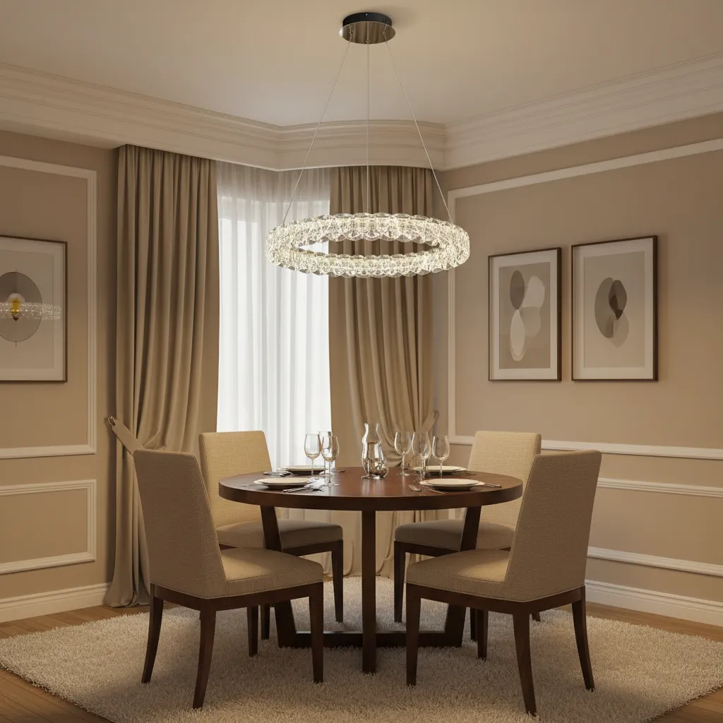 Alessandro Design Ventana candelabru cristal LED 39cm auriu 25W