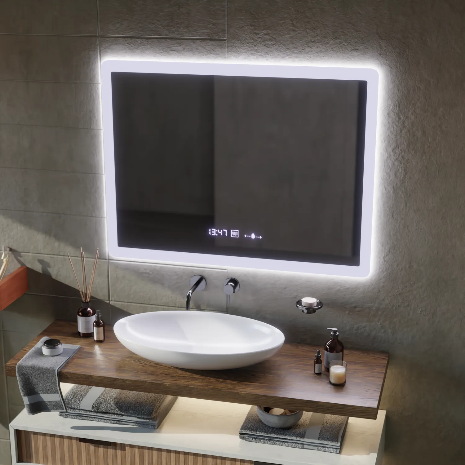 Alessandro Design ELANCEE oglindă LED 80x60cm senzor
