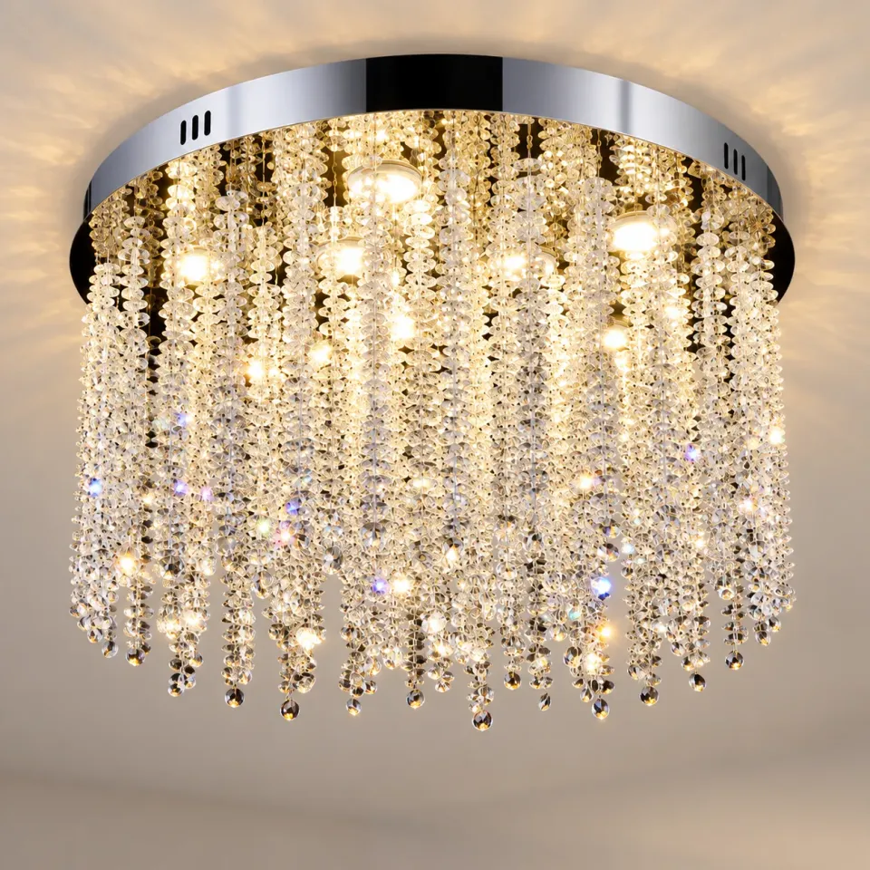 Alessandro Design LLC215/550WH candelabru cristal LED auriu 29W