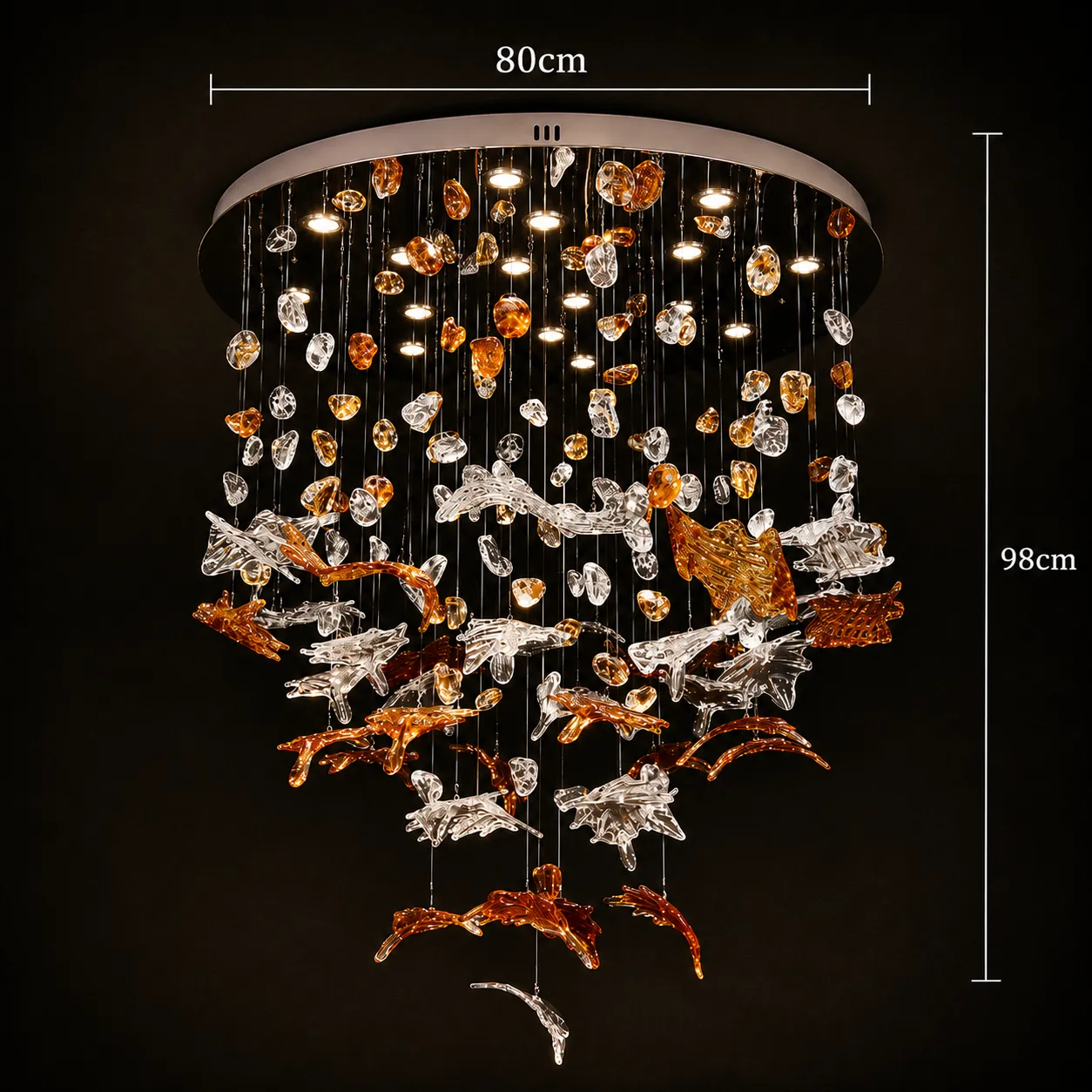 Alessandro Design ESIK Supremo Candelabru LED 112W Auriu 3 culori