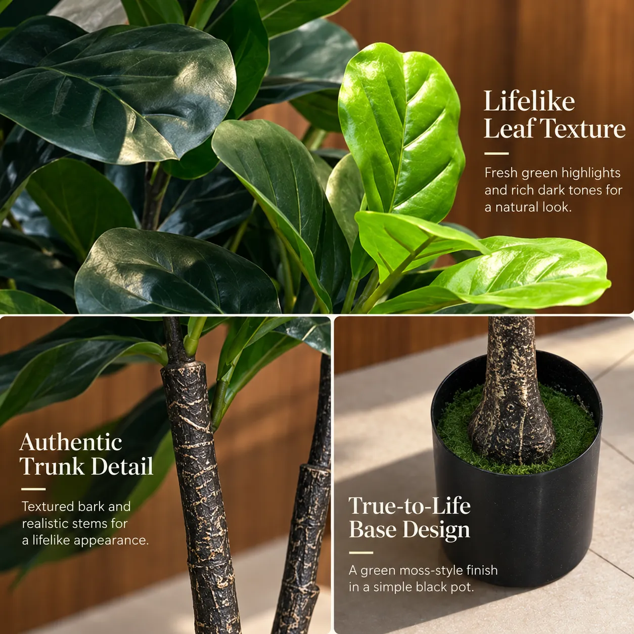 Alessandro Design Ficus planta artificiala 180cm verde cu ghiveci