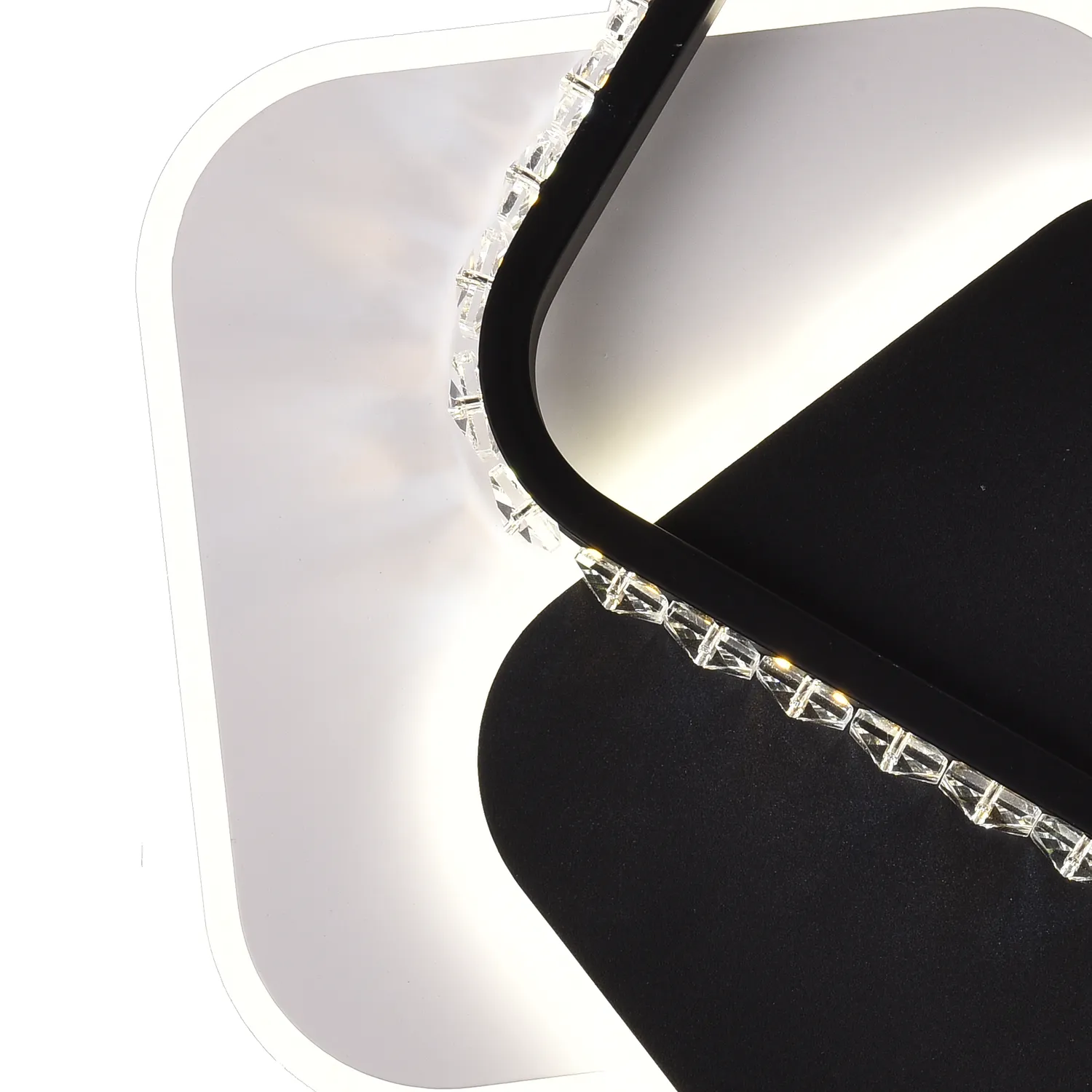Alessandro Design PRISMIQ aplica LED 39W neagra 3 patrate