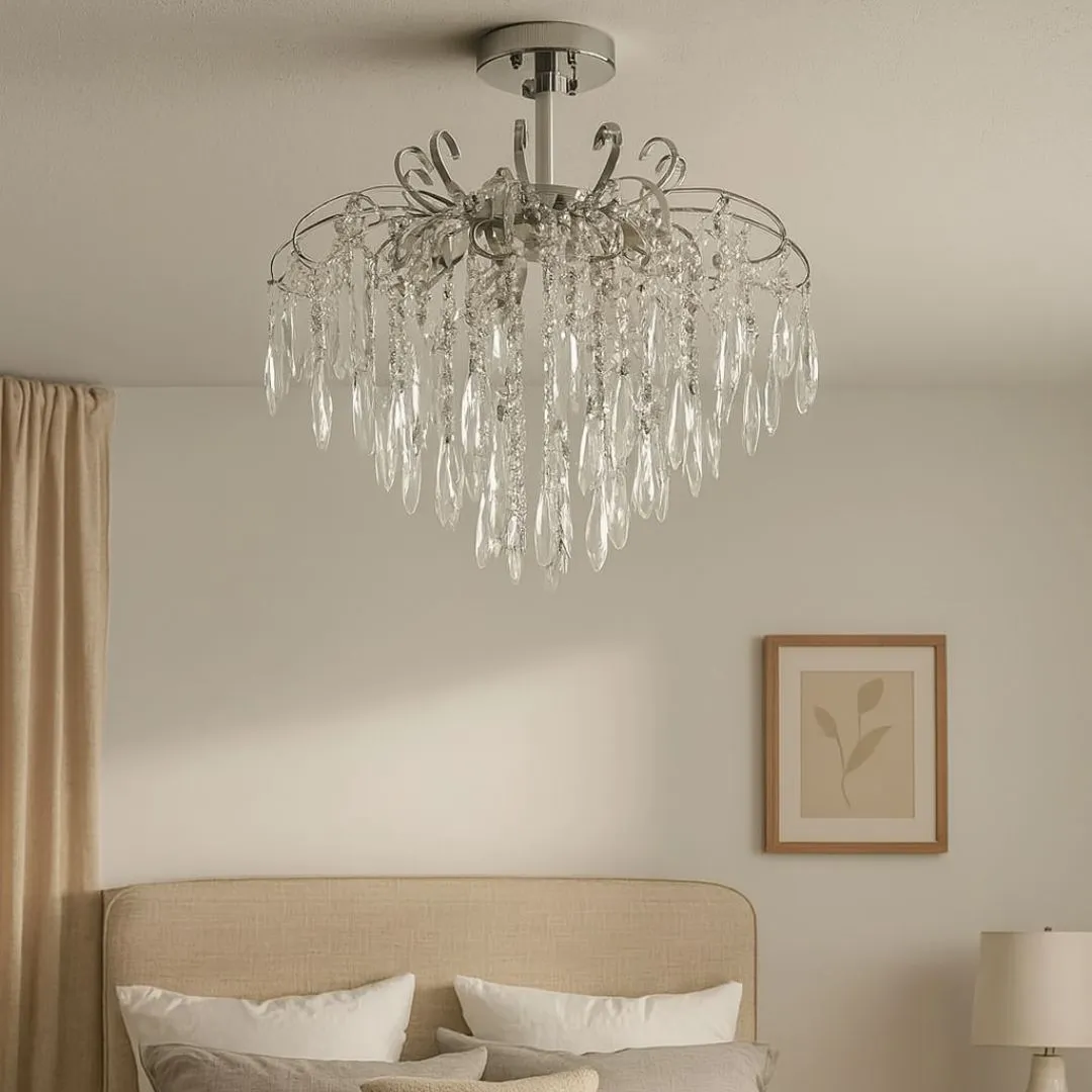 Alessandro Design Edinburgh Eleganza candelabru cristal crom 5xE27