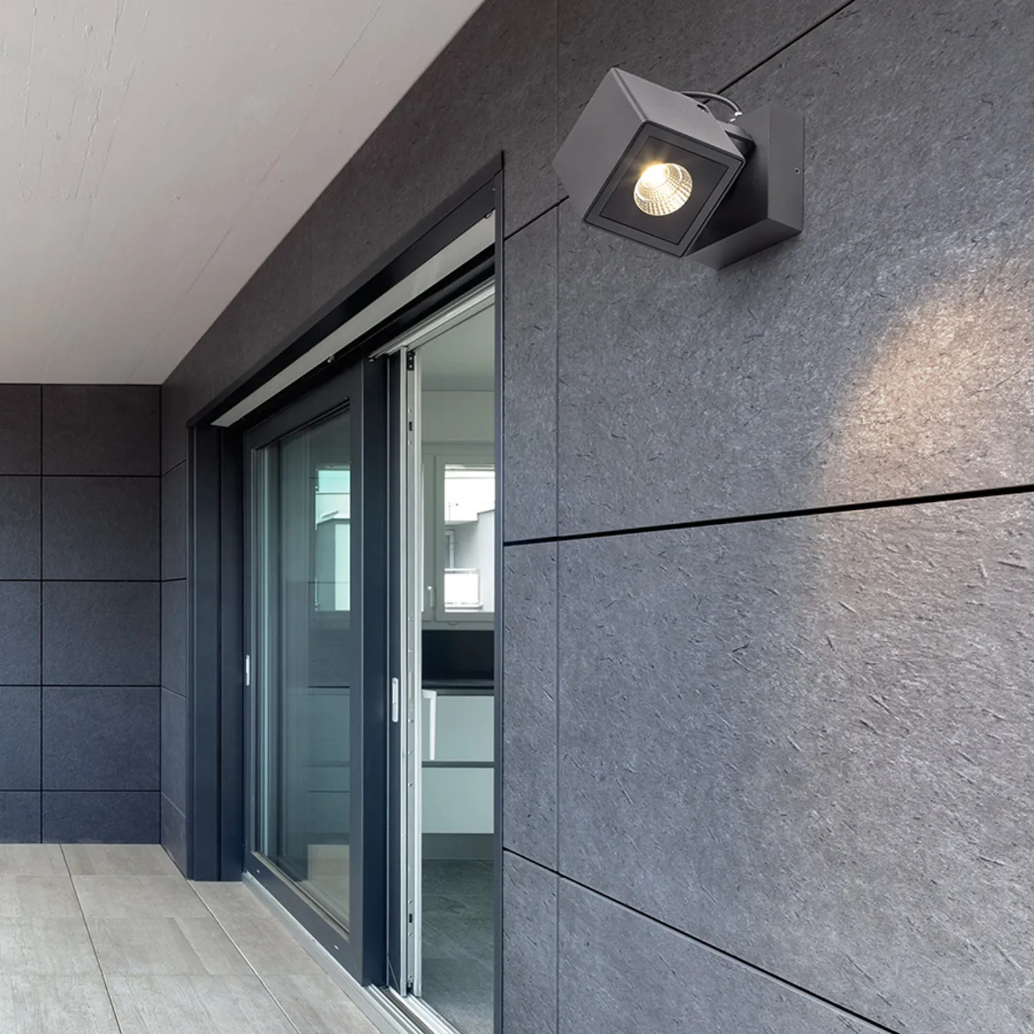 Rendl Bora spot perete exterior LED antracit