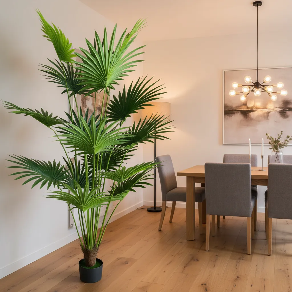 Alessandro Design Livistona planta artificiala 200 cm verde